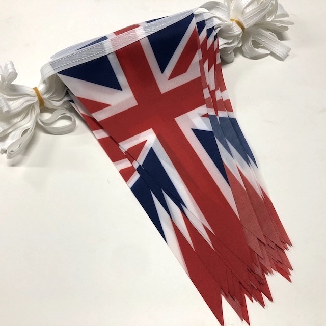 BUNTING, British Union Jack Triangular Assorted Lengths